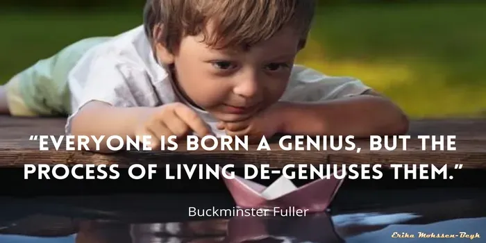 Talent, you’re born with. Creativity, you can grow yourself