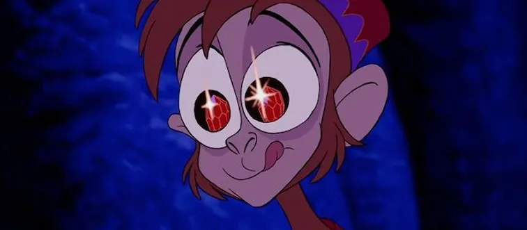 Which princess has a monkey sidekick named Abu?