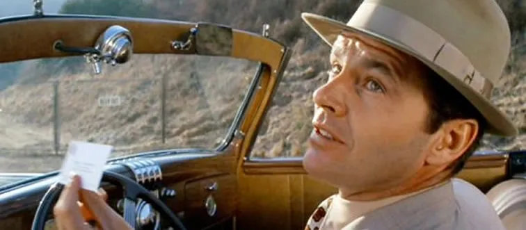 In the movie "Chinatown," what does the private detective J.J. Gittes specialize in?
